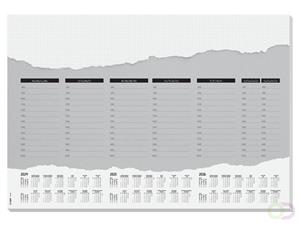 Sigel HO305 Bureau onderlegger Jaarplanner Wit (b x h) 595 mm x 410 mm