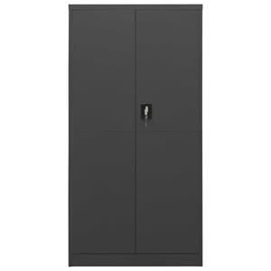 Lockerkast 90x40x180 cm staal antracietkleurig