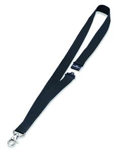 DURABLE Textilband 20 ECO mit Karabiner, Bambus, schwarz