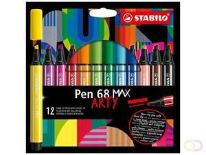 Stabilo Pen 68 Max, Arty Etui 12 Kleuren