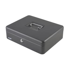 Merkloos Geldkist Cassette 30x24x9cm Zwart