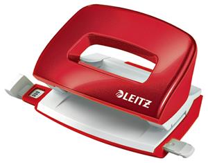 Leitz NeXXt WOW Mini perforator, 10 blad, rood