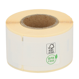 Seiko 12x  SLP-2RL compatible labels, 89mm x 28mm, 130 etiketten, blanco, permanent