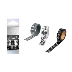 Disney 100 black collection - washi tape 3 stuks spiderman, avengers & mandalorian