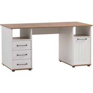 Schildmeyer Schreibtisch "Jelda", in Landhausoptik, Holzdekor mit fühlbarer Struktur, Breite 150 cm