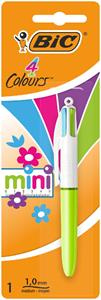 Bic 4 Colours Mini balpen, medium, op blister