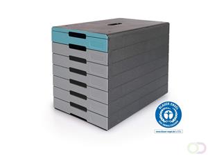 Durable ladenblok Idealbox Pro, 7 laden, blauw