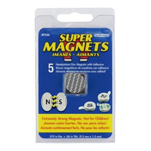 Blanko Magnet (Ø x H) 19mm x 1.5mm rund Edelstahl 5 St. 207079