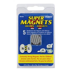 Blanko Magneet (Ø x h) 19 mm x 1.5 mm rond RVS 5 stuk(s) 207079