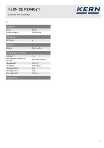 Sauter CE P244021 Lastecke CE P244021