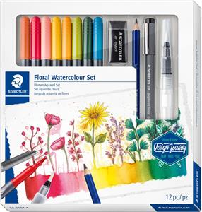 STAEDTLER Blumen Aquarell Set