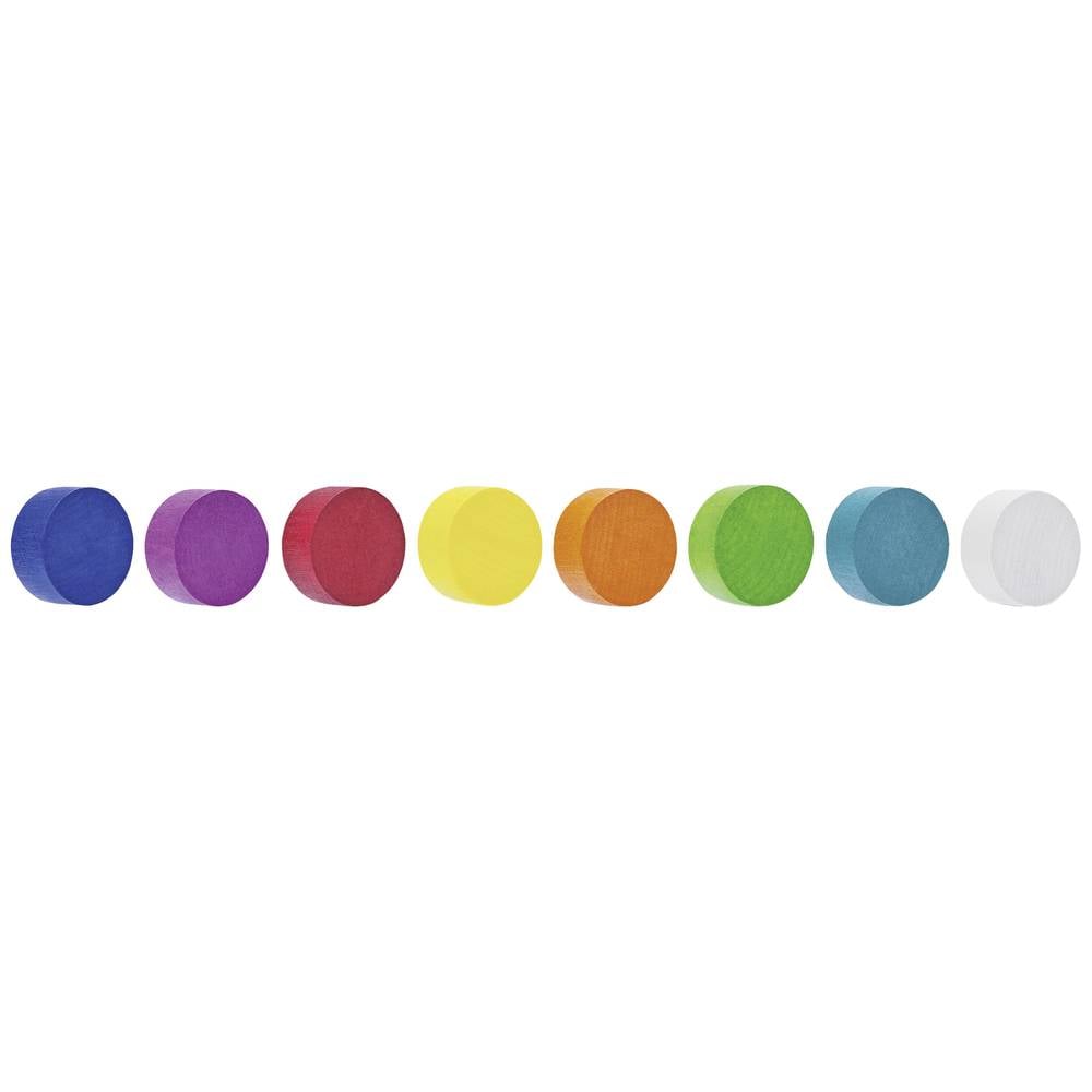 Magnetoplan Magneet Circle (Ø) 30 mm Blauw, Pink, Rood, Oranje, Geel, Groen, Blauw-groen, Wit 8 stuk(s) 16654810