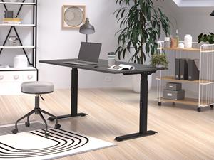 Mobistoxx Elektrisch verstelbaar bureau ROBERT 120 cm grafiet/zwart