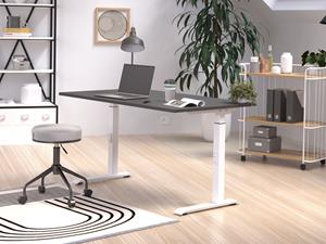 Mobistoxx Elektrisch verstelbaar bureau ROBERT 120 cm grafiet/wit