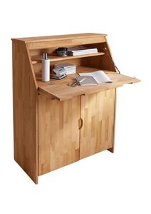 Woltra Secretaris Luzern compacte (bureau)tafel voor thuiskantoor, massief hout, breedte 83 cm