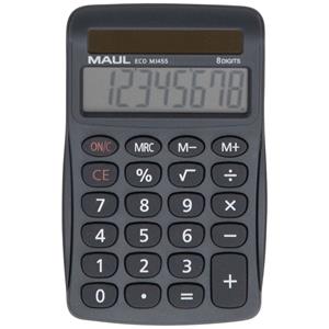 Maul ECO MJ 455 Tischrechner Grau Display (Stellen): 8solarbetrieben (B x H x T) 71 x 112 x 20mm