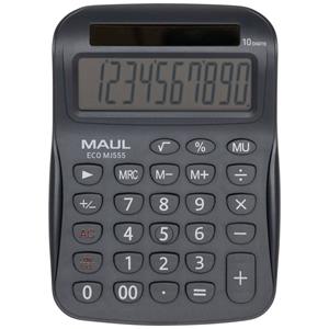 Maul ECO MJ 555 Tischrechner Grau Display (Stellen): 10solarbetrieben (B x H x T) 110 x 154 x 27mm