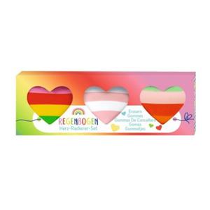 Paagman Gum regenbooghart 3 cm, set van 3