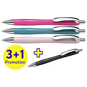 Schneider Schreibgeräte 4 stuk(s) Slider Rave XB 132564 Balpen 0.7 mm Kleur inkt: Blauw N/A