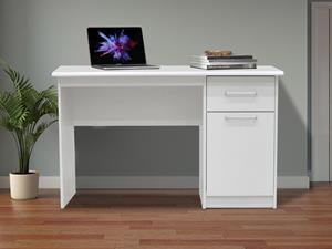 Mobistoxx Bureau MILICA 1 deur 1 lade 120 cm wit