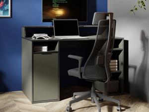 Mobistoxx Gamebureau CARBONIX 1 deur grijs