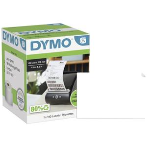DYMO 2166659 Rol met etiketten 102 x 210 mm Wit 140 stuk(s) Permanent hechtend Verzendetiketten