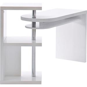 MCA furniture Bureau MATTIS met kastelement hoogglans-wit, tafelblad draaibaar
