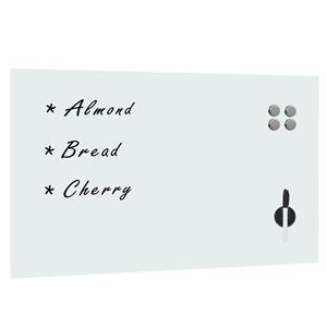 vidaXL Whiteboard voor aan de wand magnetisch 100x60 cm glas