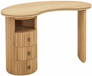 Richmond Interiors Richmond Organisch Bureau Belfort Eikenhout, 130 x 70cm - Bruin