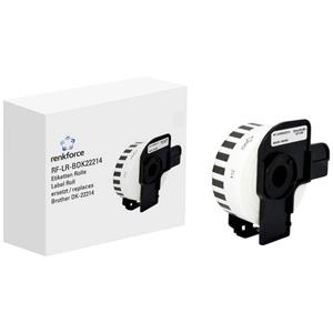 Renkforce RF-6027528 Etikettenband 12 mm x 30.48 m Papier Wit 30.48 m Standaard Universele etiketten