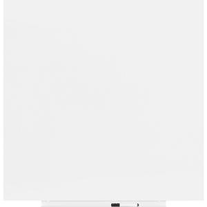 Rocada Whiteboard 6425R (b x h) 100 cm x 100 cm Wit (RAL 9003) Kunststof coating Incl. opbergbakje, Horizontaal- of verticaalformaat