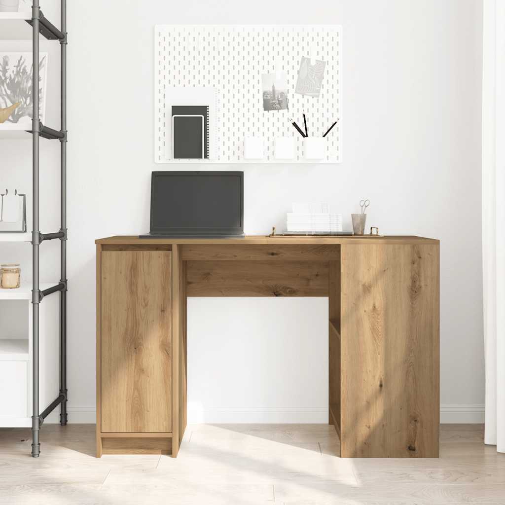 vidaXL Bureau 120x42x76 cm spaanplaat ambachtelijk eikenkleurig
