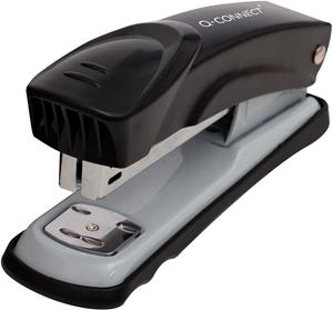 Q-CONNECT nietmachine, metaal, half strip, 25 blad, zwart