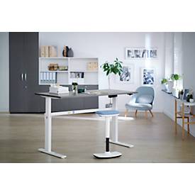 Schäfer Shop Select Schäfer Shop  Select Bureau, elektrisch in hoogte verstelbaar, rechthoekig, C-poot, grafiet/wit, B 1600 mm