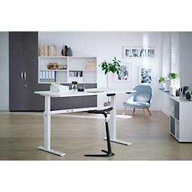 Schäfer Shop Select Schäfer Shop  Select Bureau, elektrisch in hoogte verstelbaar, rechthoekig, C-poot, wit/wit, B 1600 mm