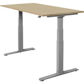 Schäfer Shop Select Schäfer Shop  Select Bureautafel SET UP, T-poot onderstel, elektrisch in hoogte verstelbaar, 1600 x 800, eiken