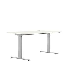 Zit-/stawerkplek, B 1600 mm, wit