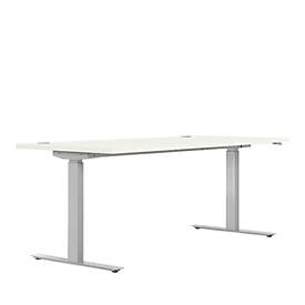 Zit-/stawerkplek, B 1800 mm, wit