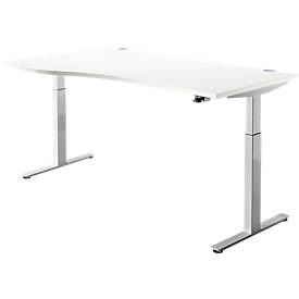 Zit-/stawerkplek, aanbouw links, B 1800 mm, wit