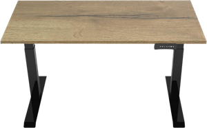 Euroseats Elektrisch Zit Sta Bureau 160 x 80 Zwart/Eiken