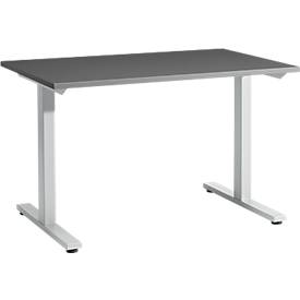 Schäfer Shop Select Schäfer Shop  Select Start Off bureautafel, T-poot, rechthoekig, staal/hout, B 1200 x D 800 x H 735 mm, grafiet