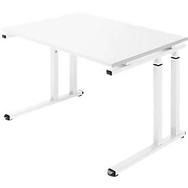 Schäfer Shop Select Schäfer Shop  Select Bureautafel SET UP, C-poot onderstel, 1200x800, wit/wit