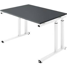 Schäfer Shop Select Schäfer Shop  Select Bureautafel SET UP, C-poot onderstel, 1200x800, grafiet/wit