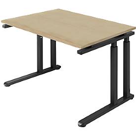 Schäfer Shop Select Schäfer Shop  Select Bureautafel SET UP, C-poot onderstel, 1200x800, eik/grafiet