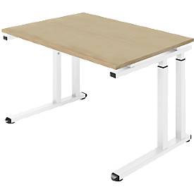 Schäfer Shop Select Schäfer Shop  Select Bureautafel SET UP, C-poot onderstel, 1200x800, eik/wit