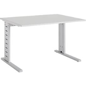 Schäfer Shop Select Schäfer Shop  Select Bureautafel Moxxo IQ, rechthoek, C-poot, B 1200 x D 800 x H 735 mm, lichtgrijs