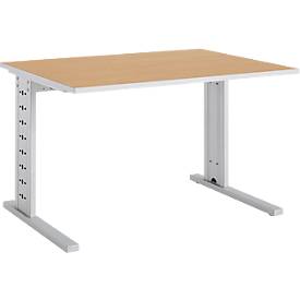 Schäfer Shop Select Schäfer Shop  Select Bureautafel Moxxo IQ, rechthoek, C-poot, B 1200 x D 800 x H 735 mm, beukenpatroon