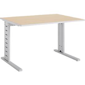 Schäfer Shop Select Schäfer Shop  Select Bureautafel Moxxo IQ, rechthoek, C-poot, B 1200 x D 800 x H 735 mm, esdoornpatroon