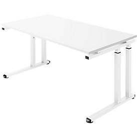 Schäfer Shop Select Schäfer Shop  Select Bureautafel SET UP, C-poot onderstel, 1600 x 800, wit/wit