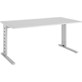 Schäfer Shop Select Schäfer Shop  Select Bureautafel Moxxo IQ, rechthoek, C-poot, B 1800 x D 800 x H 735 mm, lichtgrijs